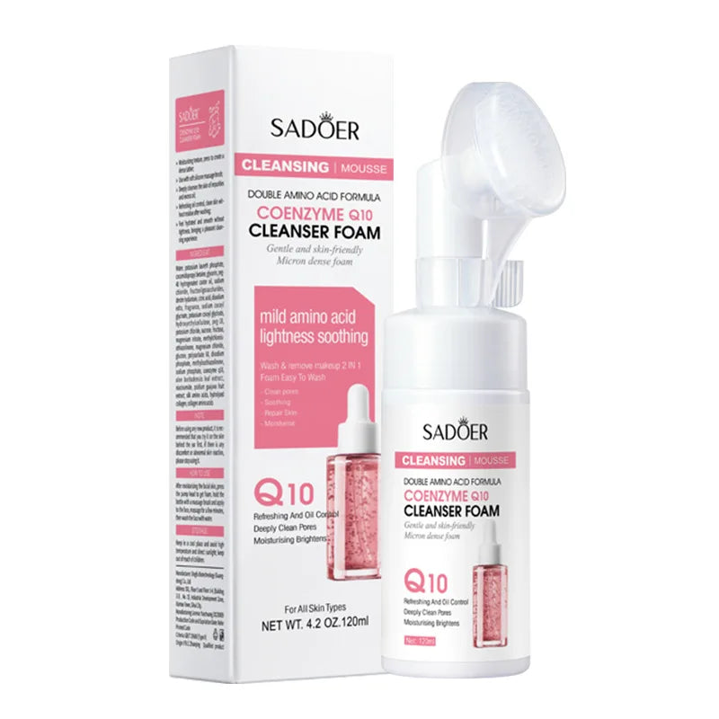 Vitamin C Facial Cleanser Face Wash Foam Facial Cleansing Mossee Moisturizing Brightening Facial Skin Care Products