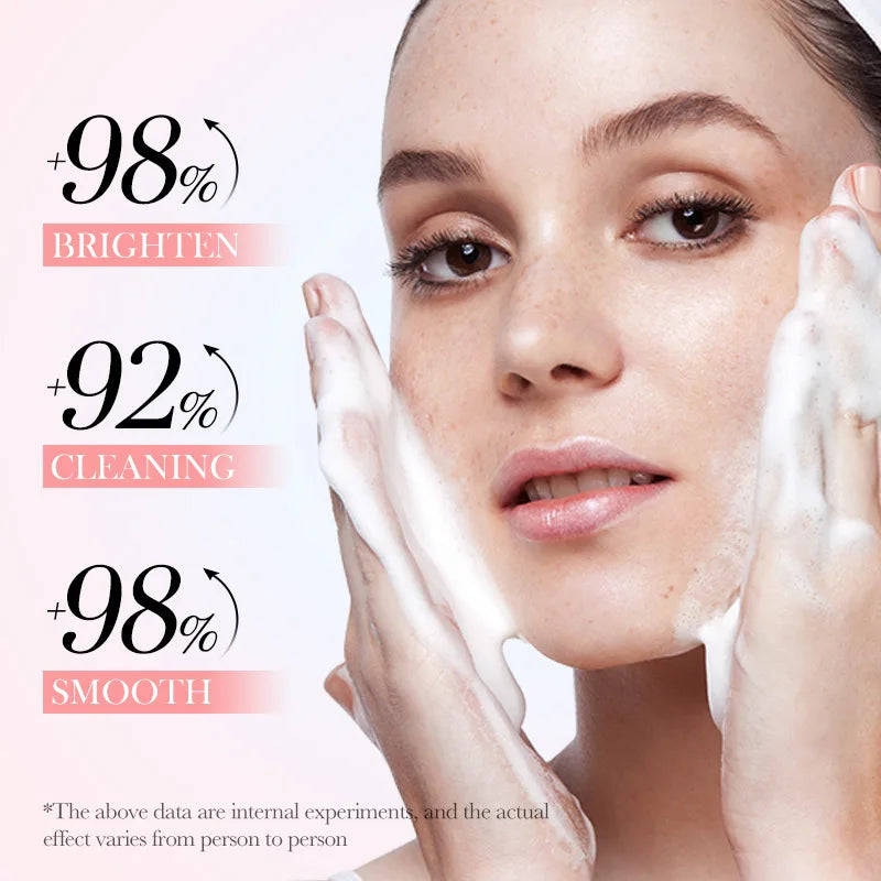 Vitamin C Facial Cleanser Face Wash Foam Facial Cleansing Mossee Moisturizing Brightening Facial Skin Care Products